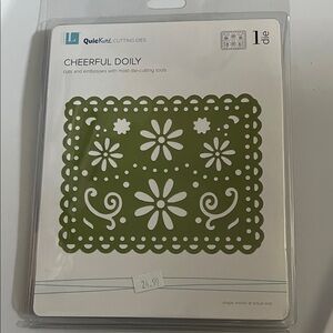 NEW QuicKutz Cheerful Doily Cutting Die Lifestyle Crafts
